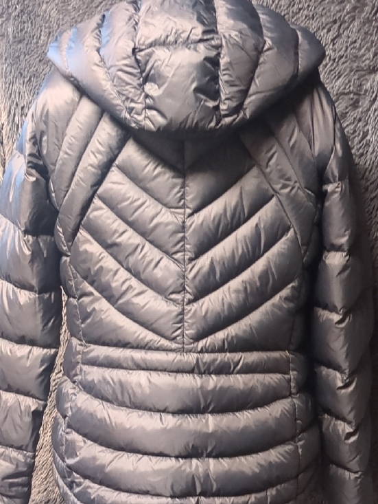 Paradox Quilted Hooded Puffer Jacket - Gray - Picture 6 of 6